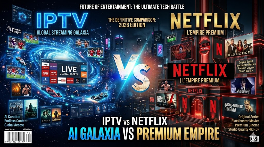 IPTV vs Netflix : Lequel Choisir en 2026 ? Comparatif Complet
