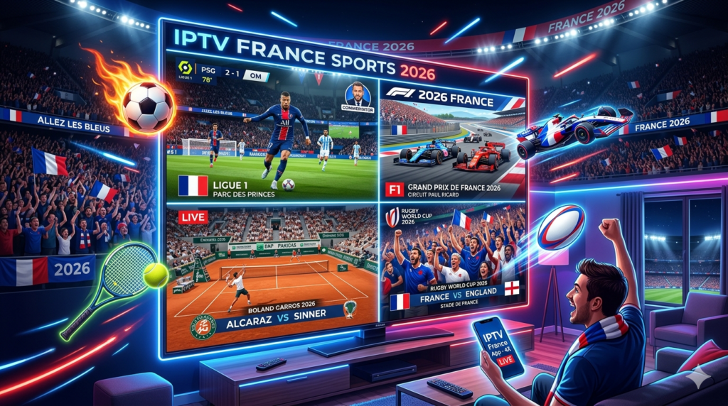 IPTV Sport France : Regarder Football, Tennis, F1 et Plus en 2026