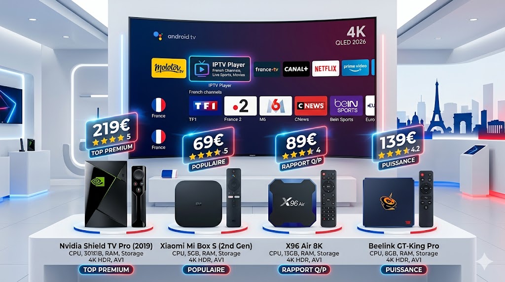 Box IPTV Android France : Guide d'Achat & Comparatif Complet 2026